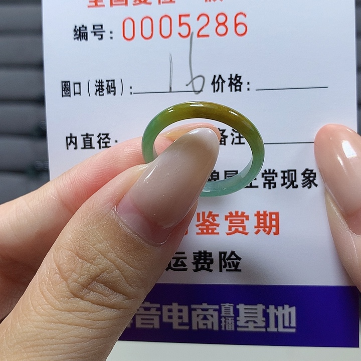 未镶嵌戒圈翡翠5286