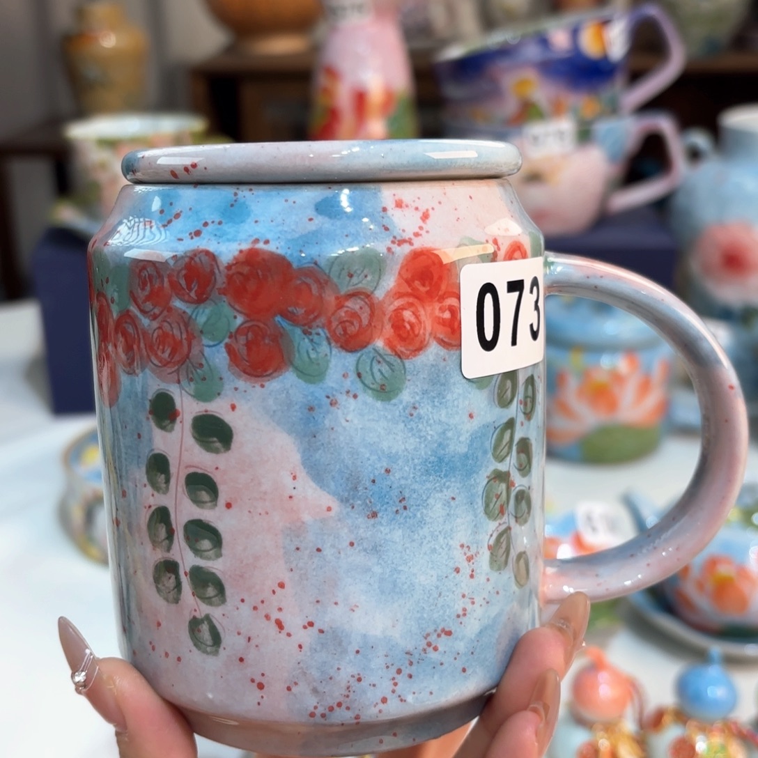 景德镇手绘高温釉下彩陶瓷茶具
