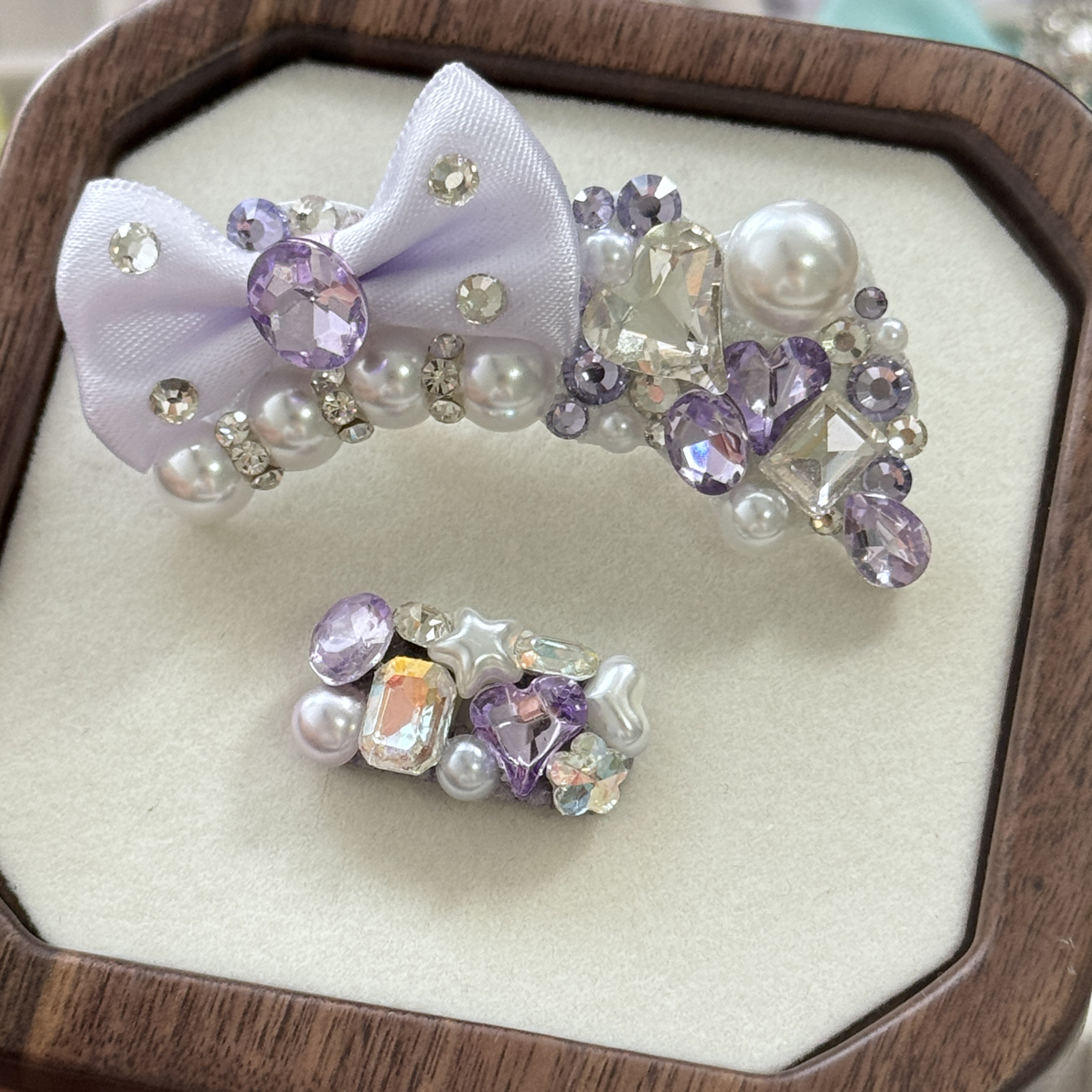 甜Tuo精致重工宠物BB夹 顶夹[直播选款] 手工制作 默认微瑕 