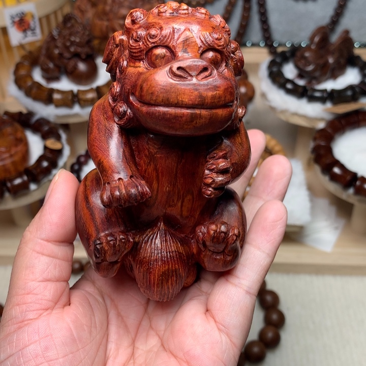 黄花梨/降香黄檀手串/手链八****乐海黄老干料摆件