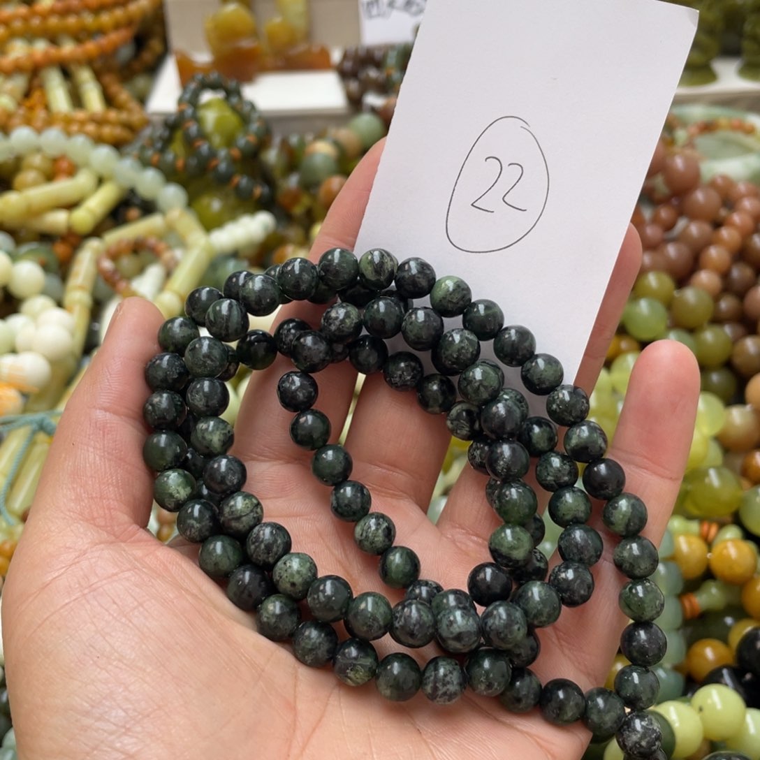 蛇纹石玉手链未镶嵌