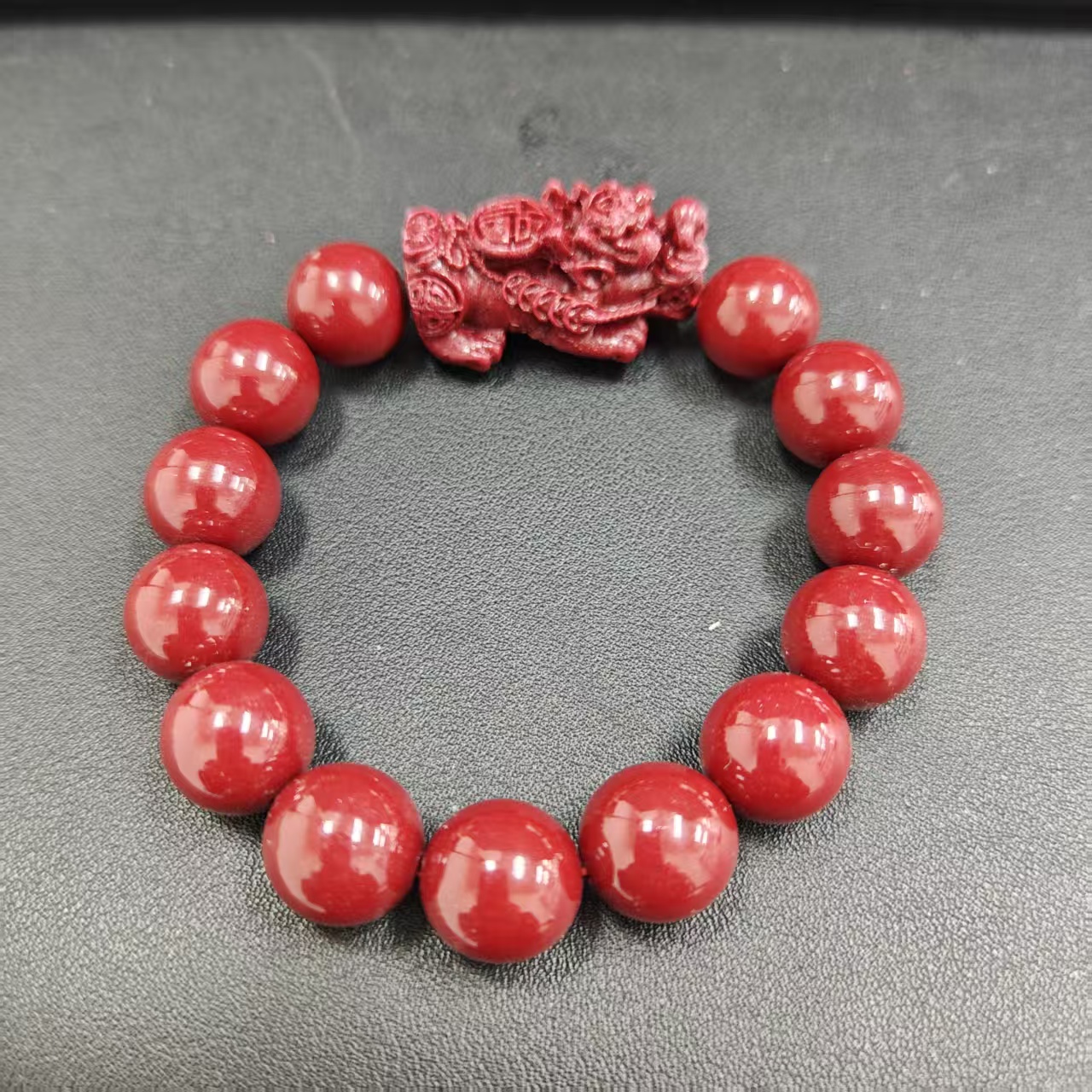 含辰砂工艺品NZ132-14mm貔貅手链