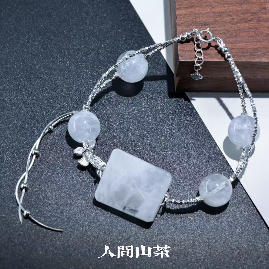 人间山茶 A2-2936 白雪花幽灵手链 多样性发其一