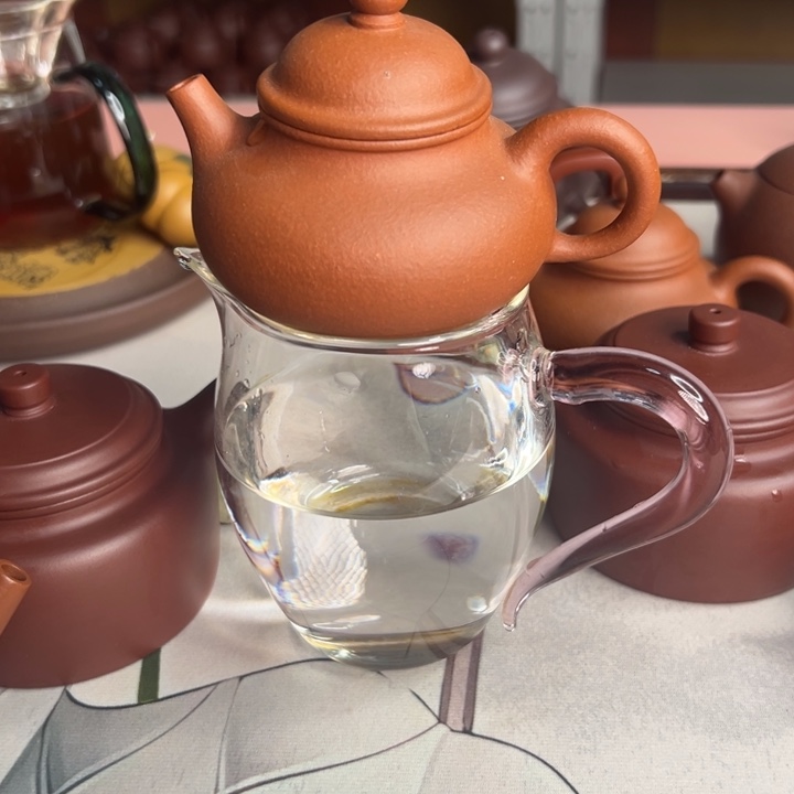紫砂茶壶降坡泥150cc小容天 