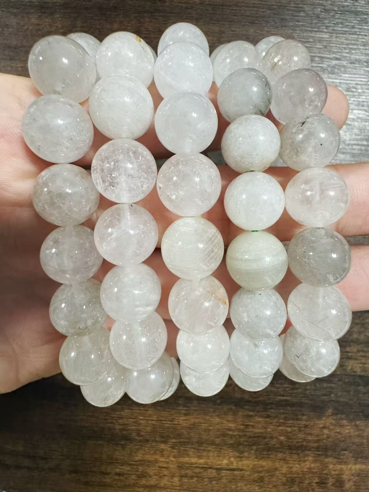 【缪老师严选】YY0339  透体绿幽灵手链 多样性发其一