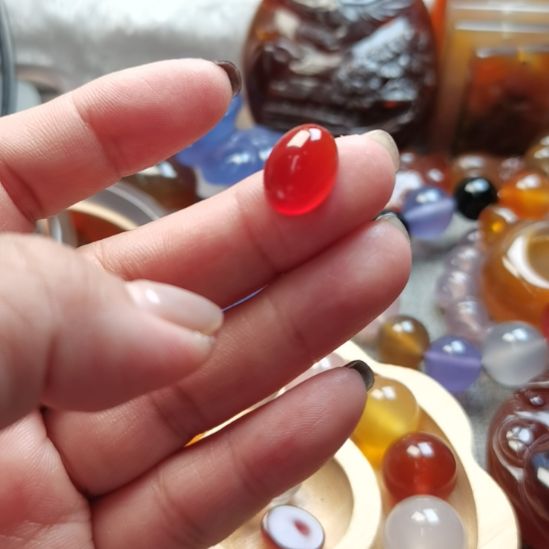 李***丽玛瑙/玉髓合金戒指