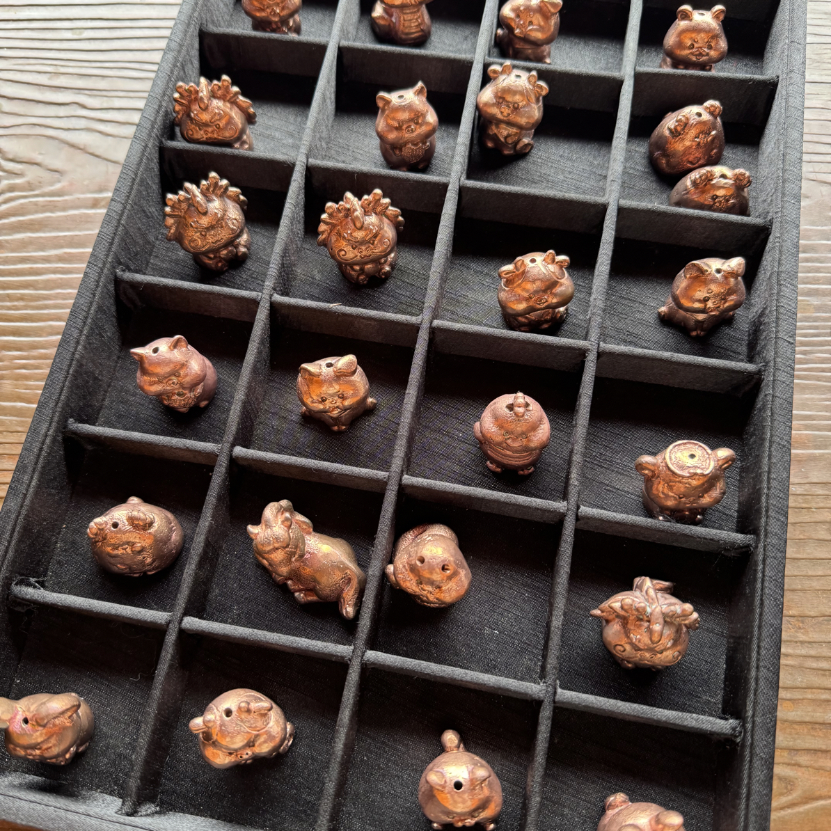 中华一绝一斑铜 卡通十二生肖可爱 摆件
