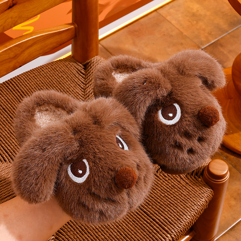 2025新款儿童棉拖鞋冬季宝宝软底防滑加绒加厚居家保暖卡通棉拖鞋