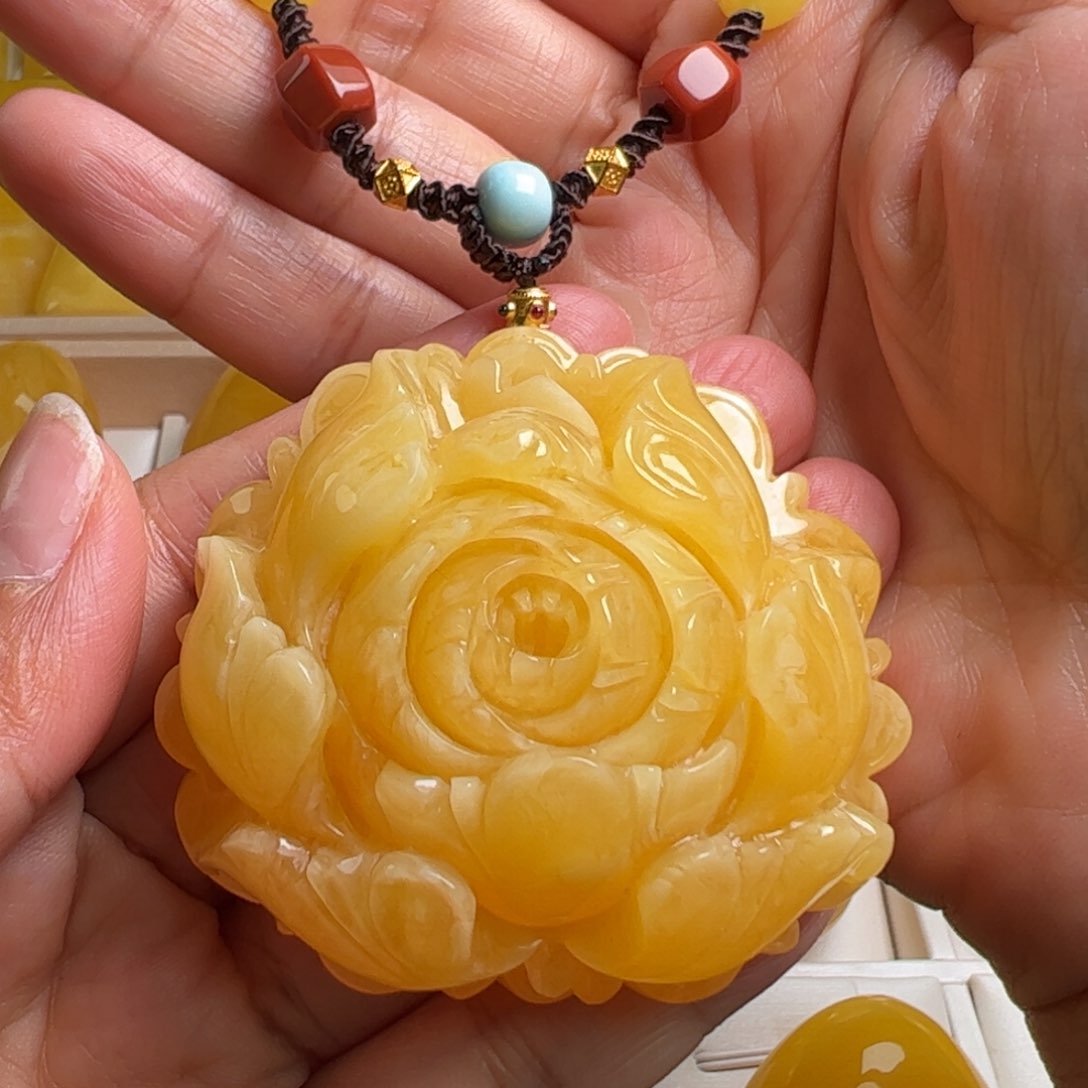 蜜蜡毛衣链未镶嵌无优化
