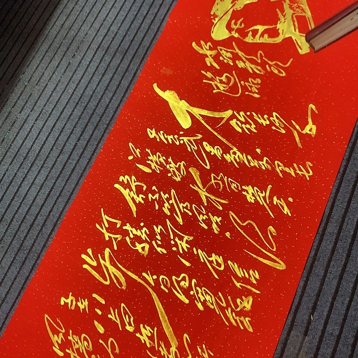 书法冯伟老师红头像游泳