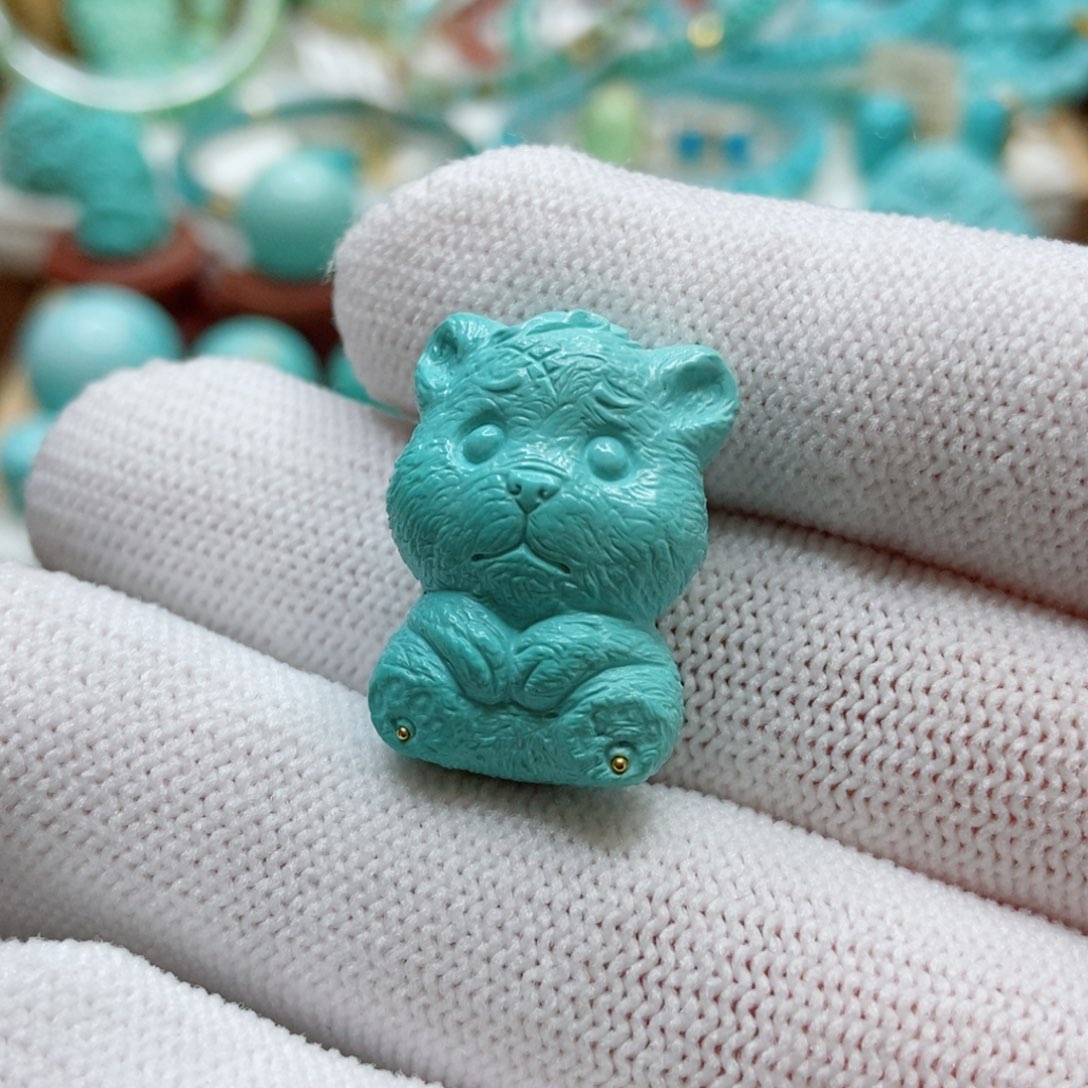 绿松石珠子未镶嵌