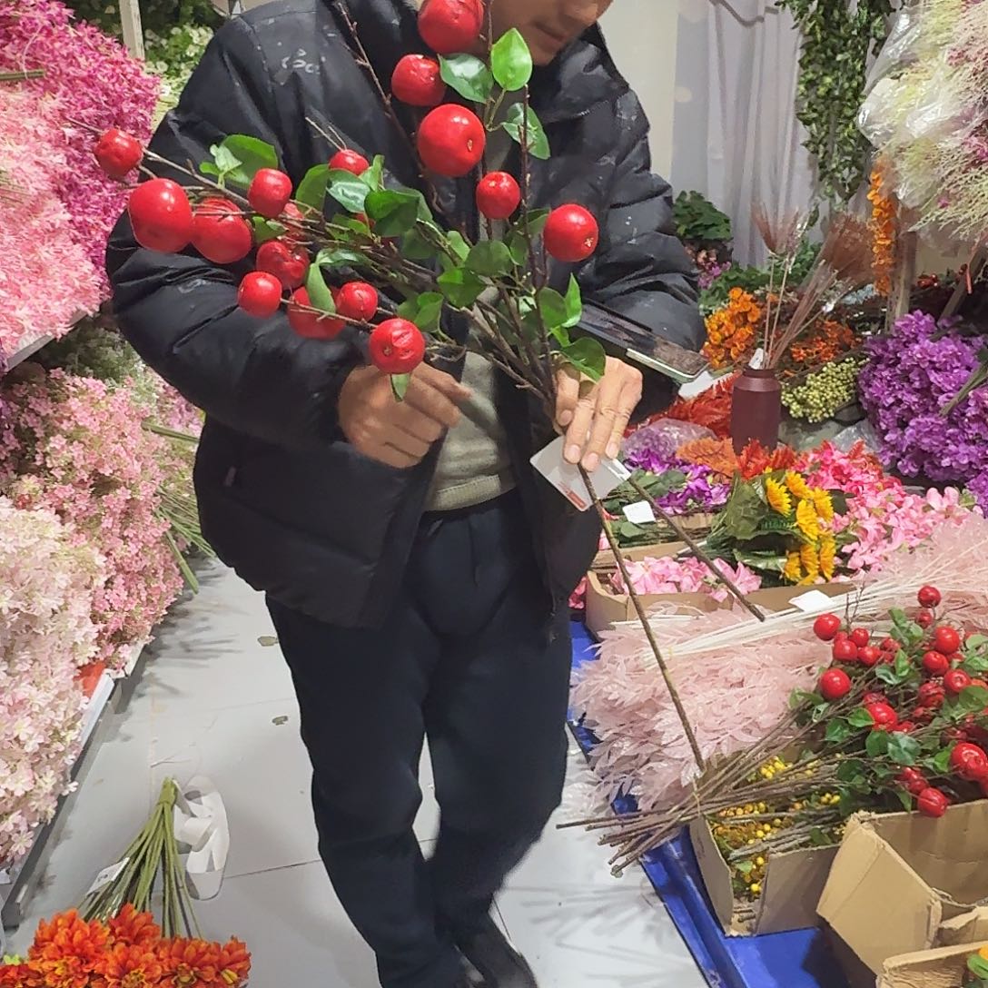 227号水晶叶6支花