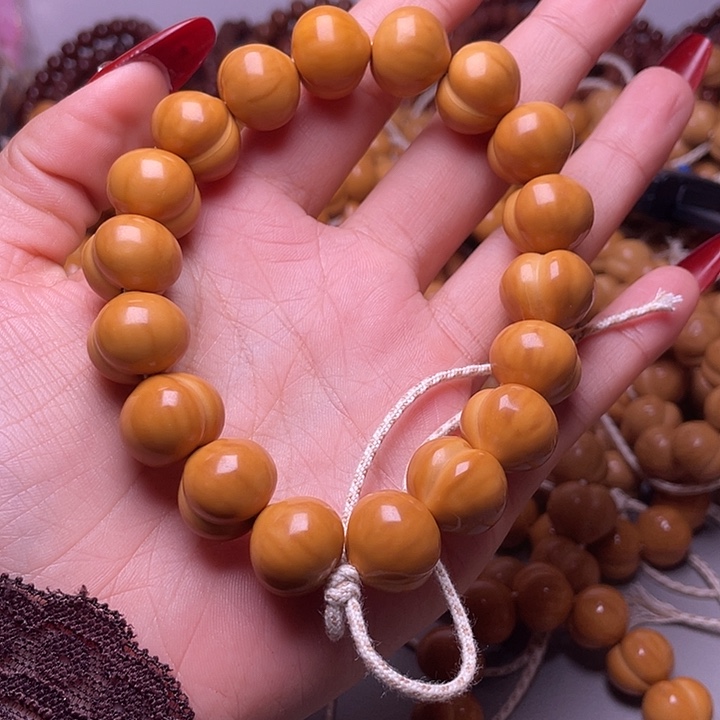 猴头核桃手串16尺寸镜面柯基屁桃手持全品无暇