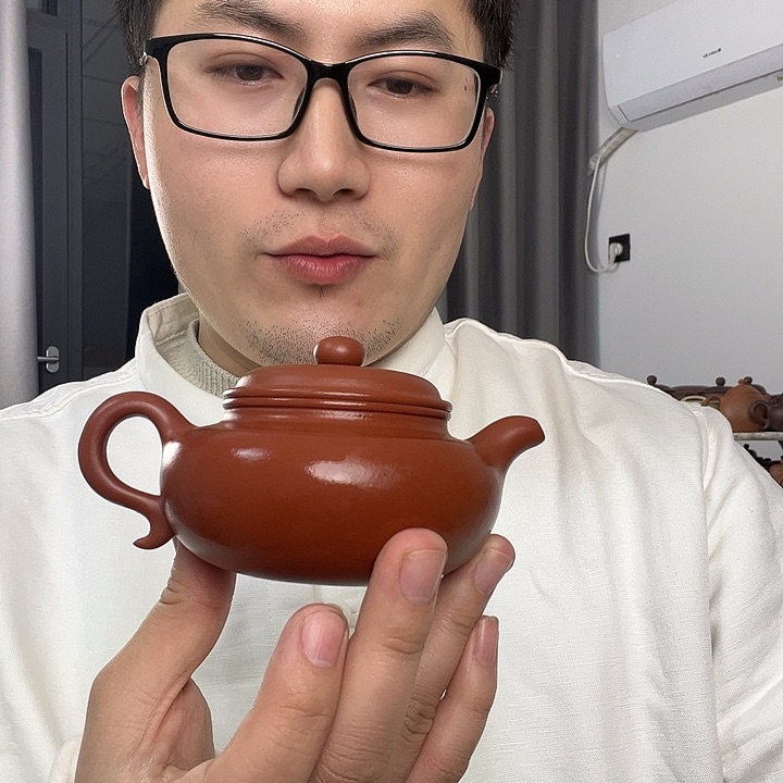 紫砂茶壶朱泥仿古紫砂壶
