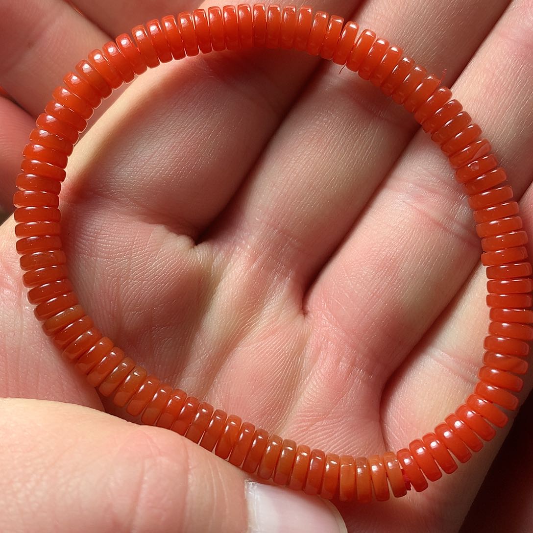 南红玛瑙1未镶嵌隔片单圈