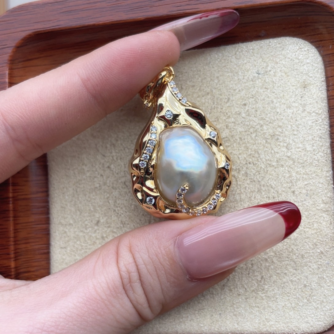 颈饰海水珍珠银S925镶嵌X71