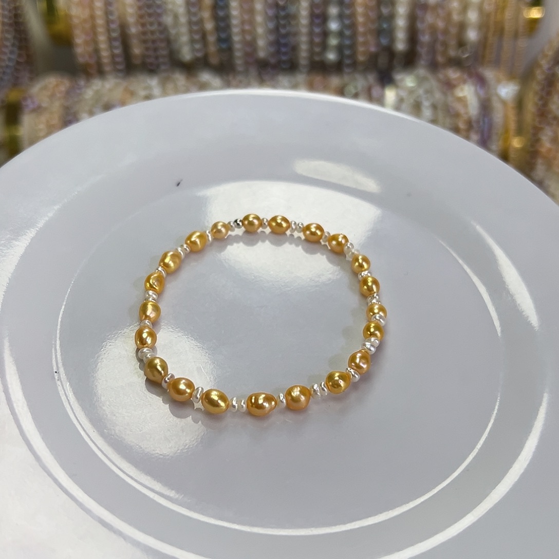 淡水珍珠钛钢手绳