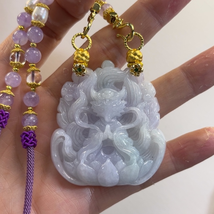 翡翠吊坠(赠链)未镶嵌代编织