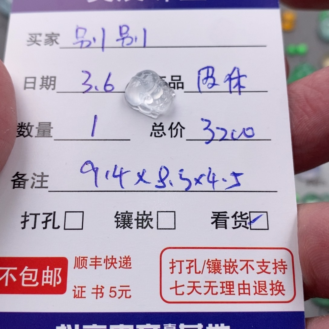 翡翠颈饰未镶嵌别**烦貔貅