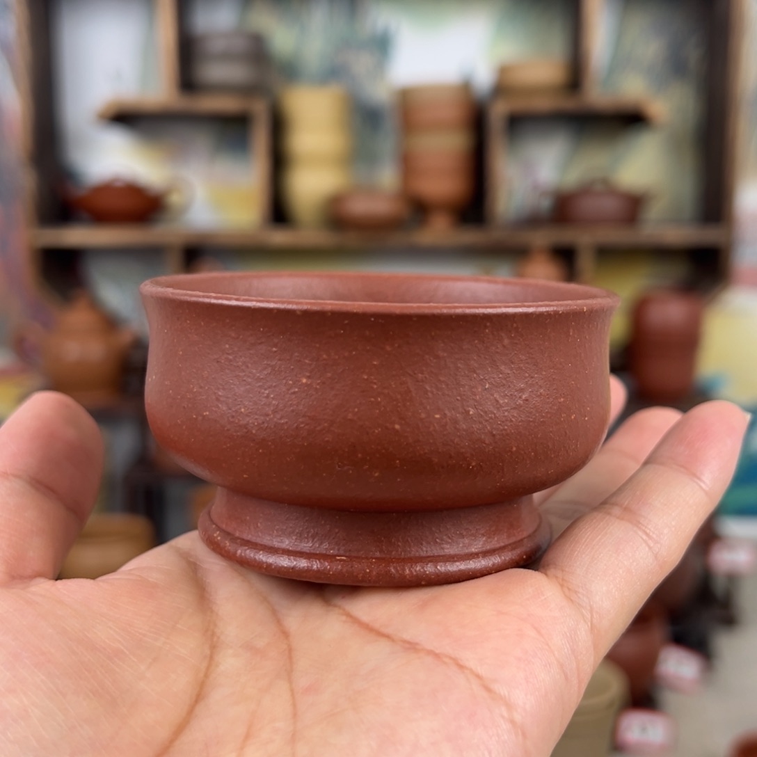 紫砂茶杯拙器甄选，纯原本矿。