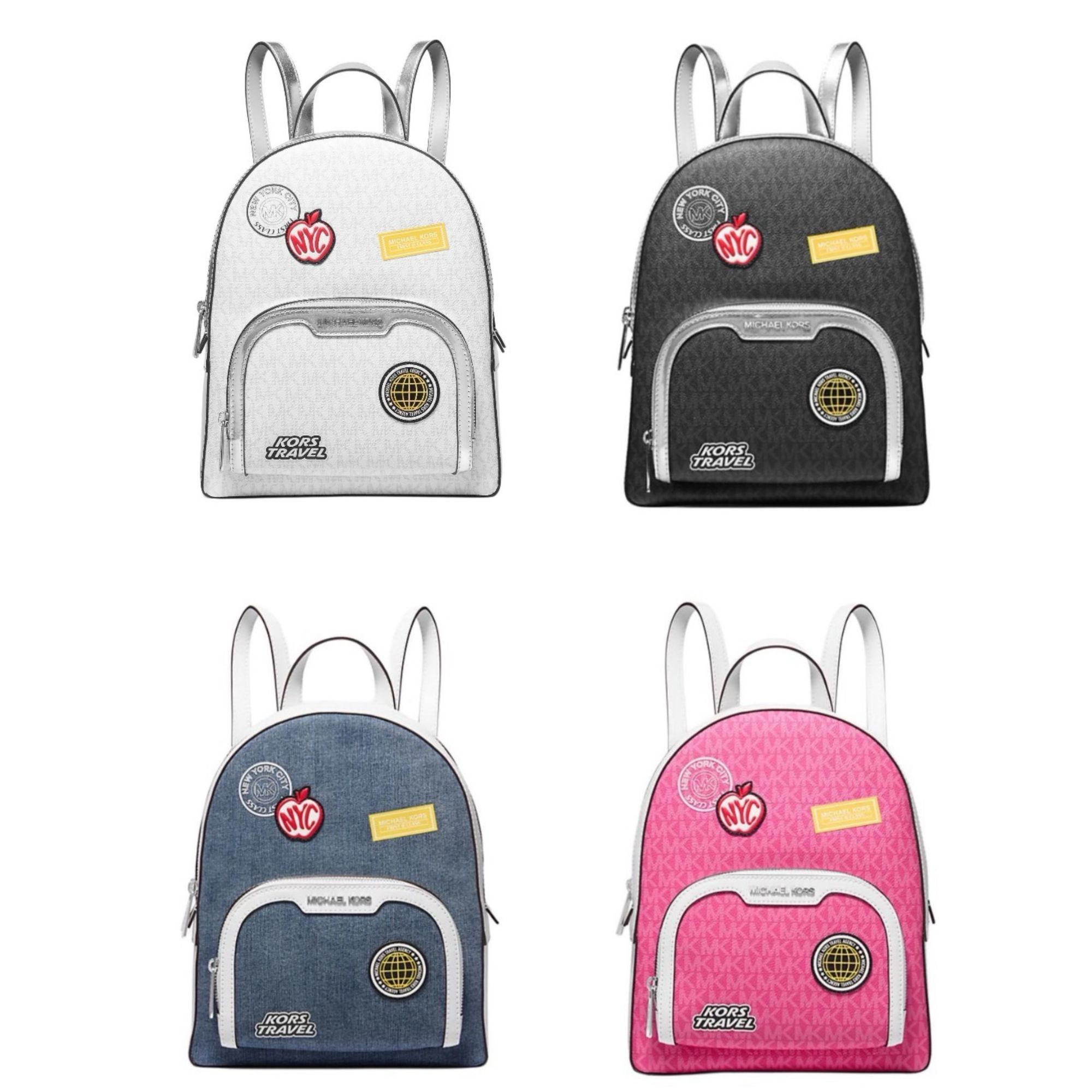 MICHAEL KORS 迈克高仕MK Jaycee 徽章涂鸦双肩包 中号 24*11 *30