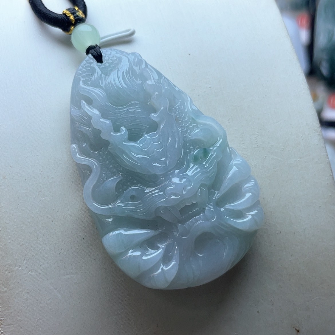 【闪购商品】翡翠未镶嵌颈饰龙牌
