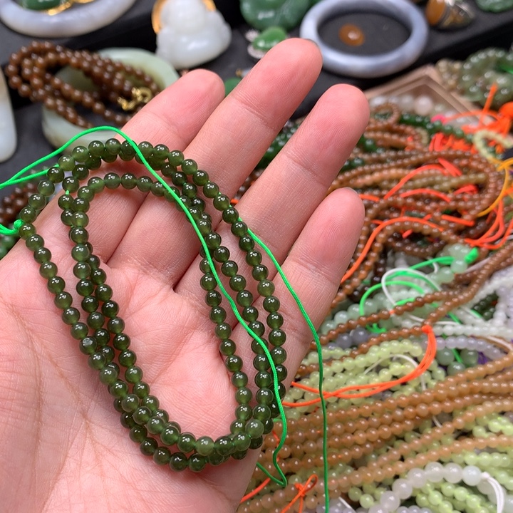 和田玉未镶嵌手链29