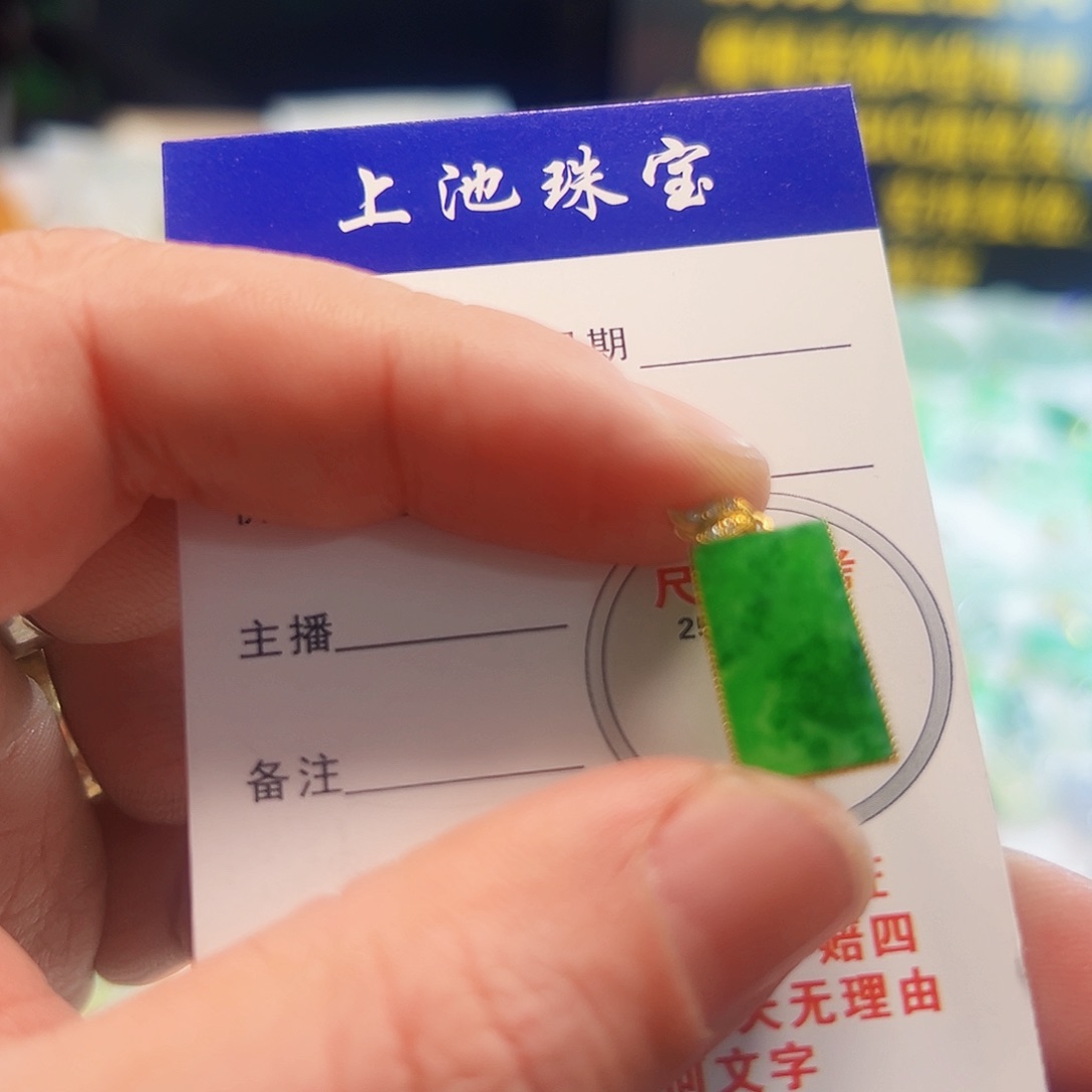 翡翠颈饰18K金镶嵌邂**光翡翠