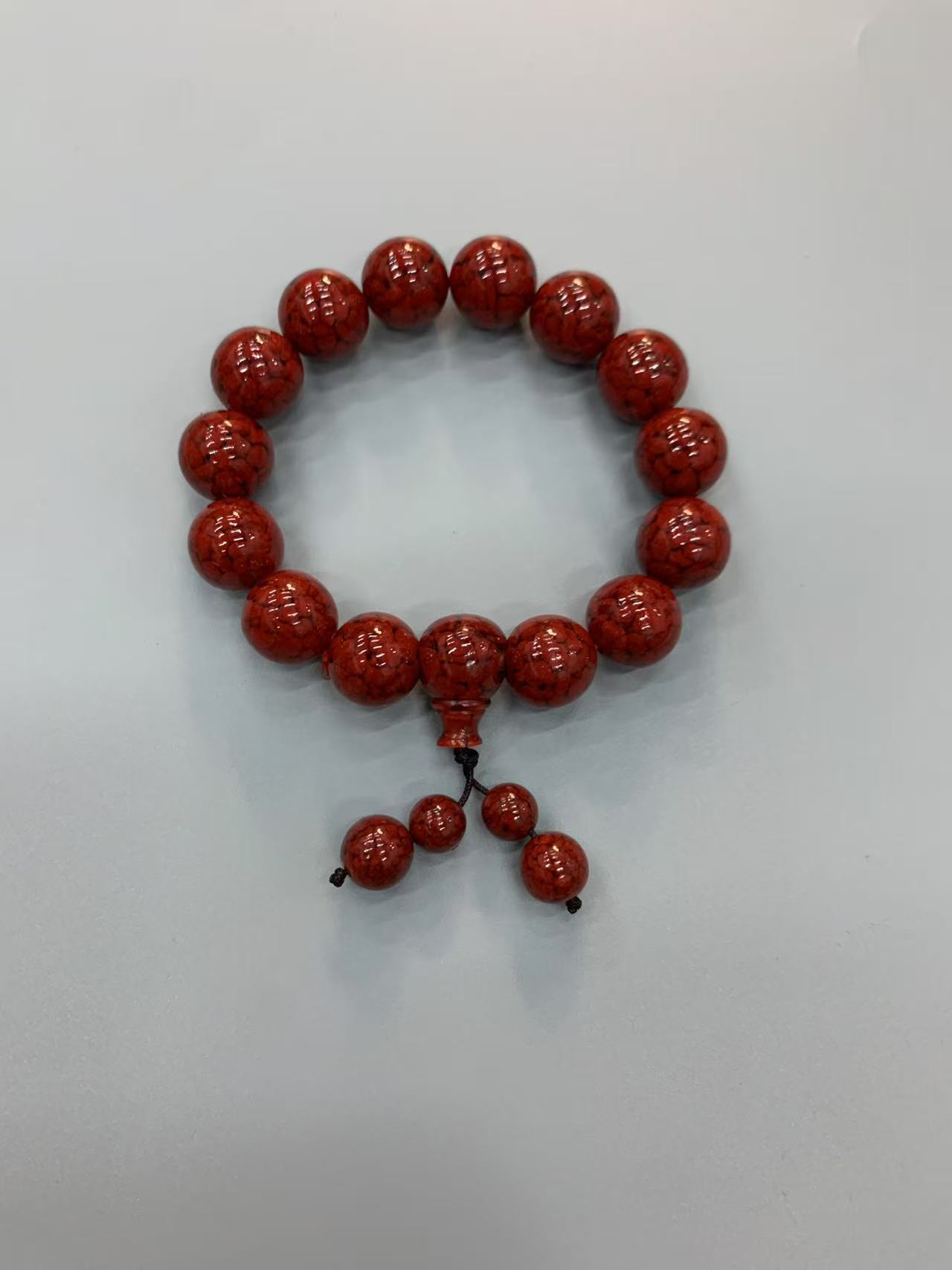 天然辰砂【闪购链接】天然晶体朱砂手串14mm