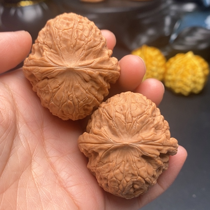 把件文玩核桃美女团圆