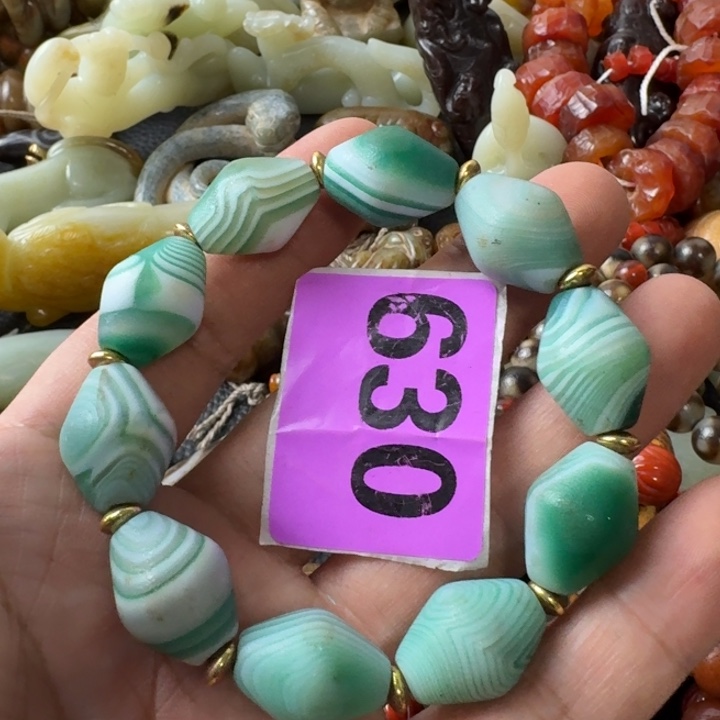 玛瑙/玉髓合金颈饰