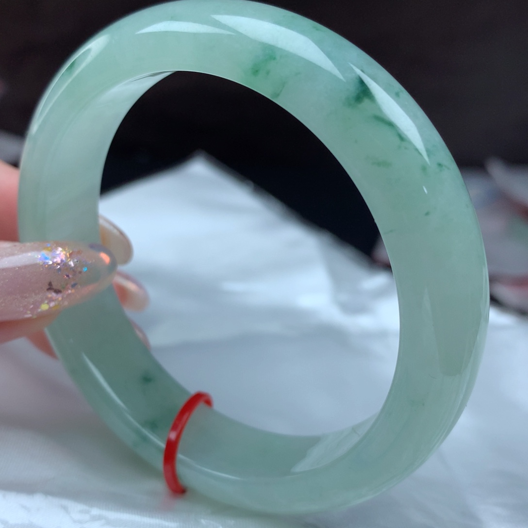 翡翠未镶嵌手镯96449，