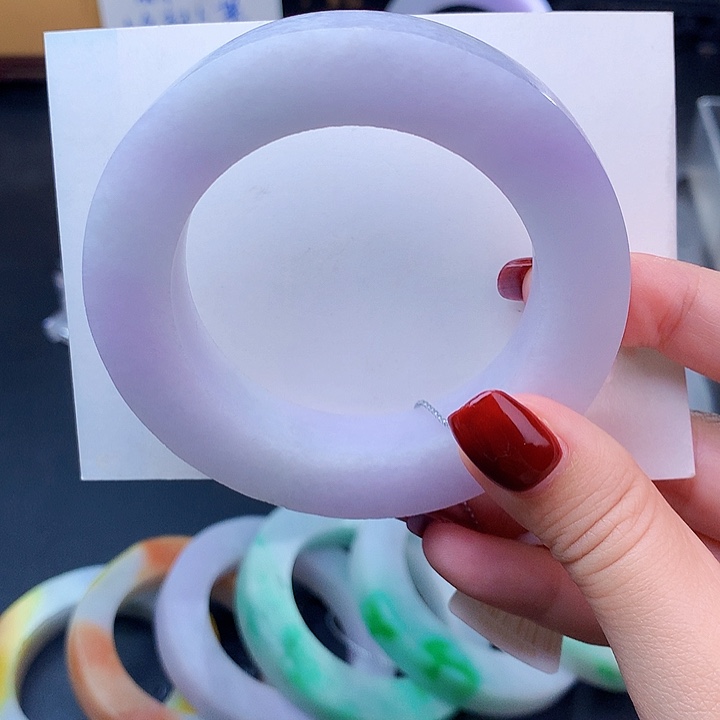 定制翡翠未镶嵌香芋紫