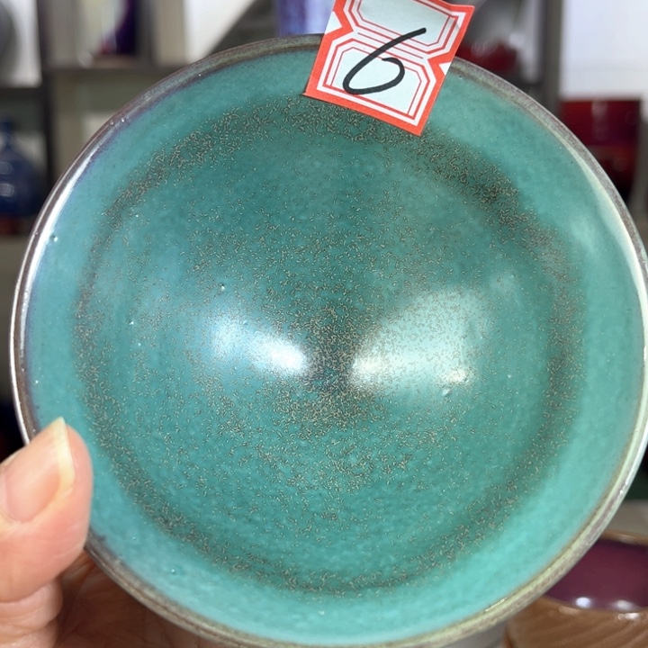 瓷片钧瓷手工艺品杯子