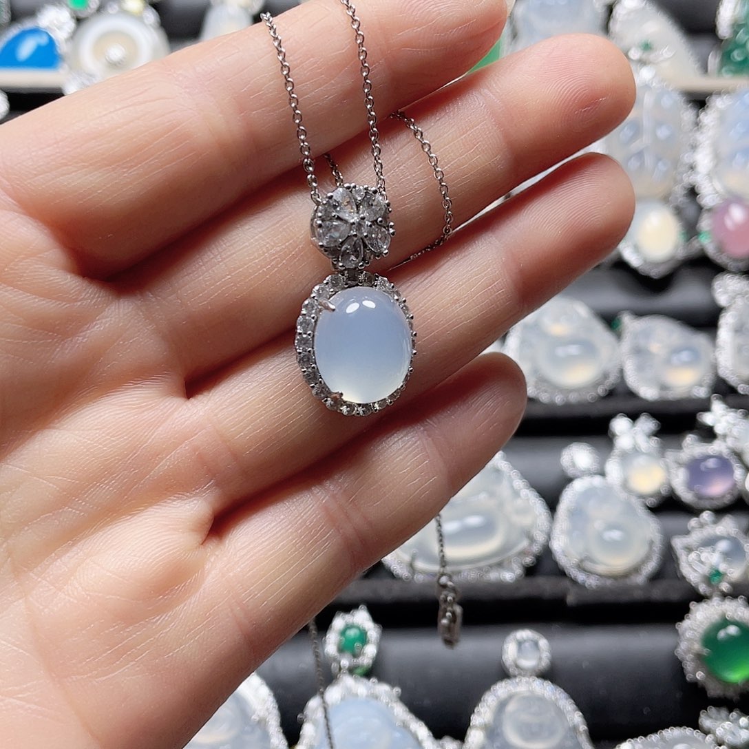 玛瑙/玉髓挂件合金