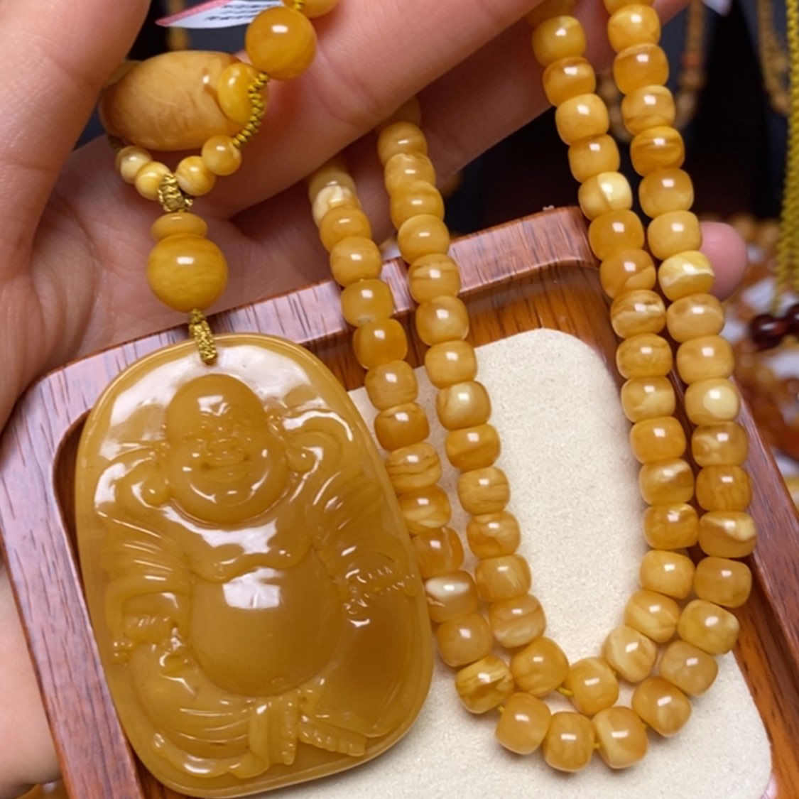 【闪购商品】蜜蜡颈饰未镶嵌项链