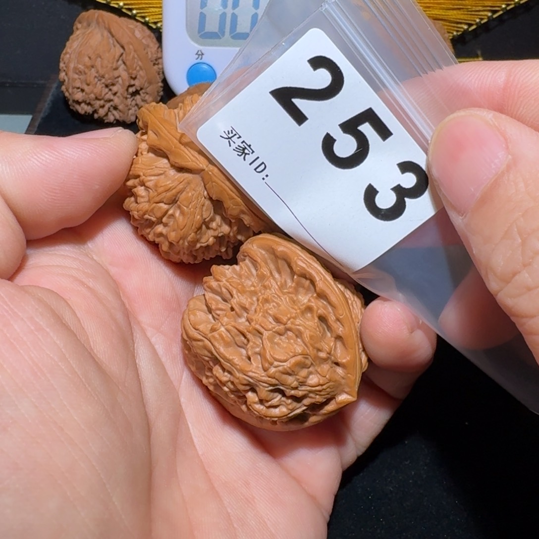 文玩核桃把件久*白狮41