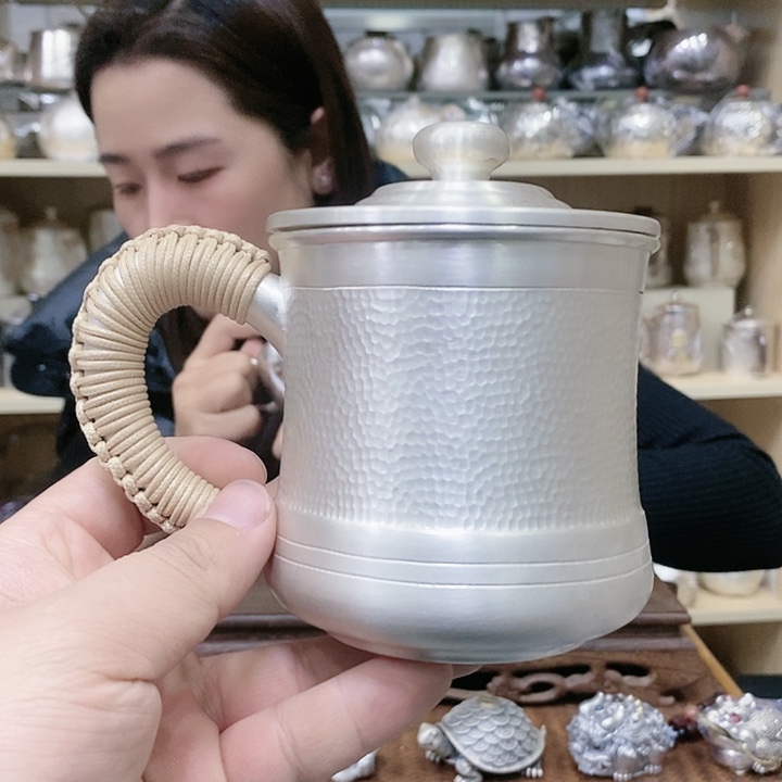 茶盏锤纹茶杯本色茶杯