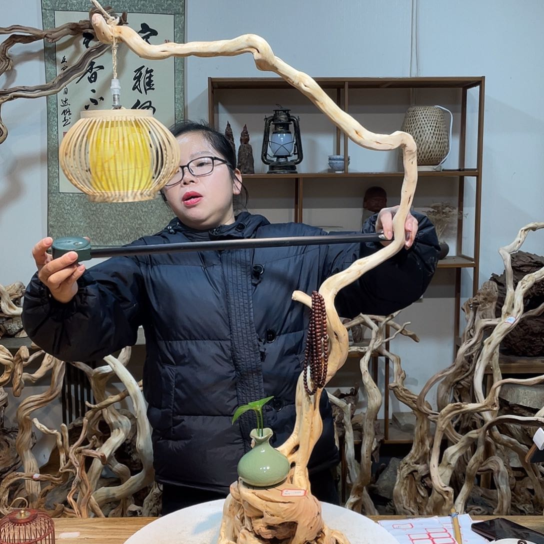 柏木杜鹃根根艺摆件