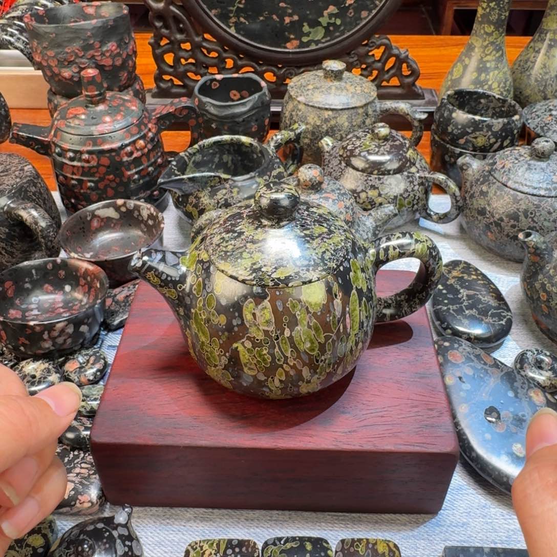 土*梅花玉精品梅花玉龙蛋壶不退不换