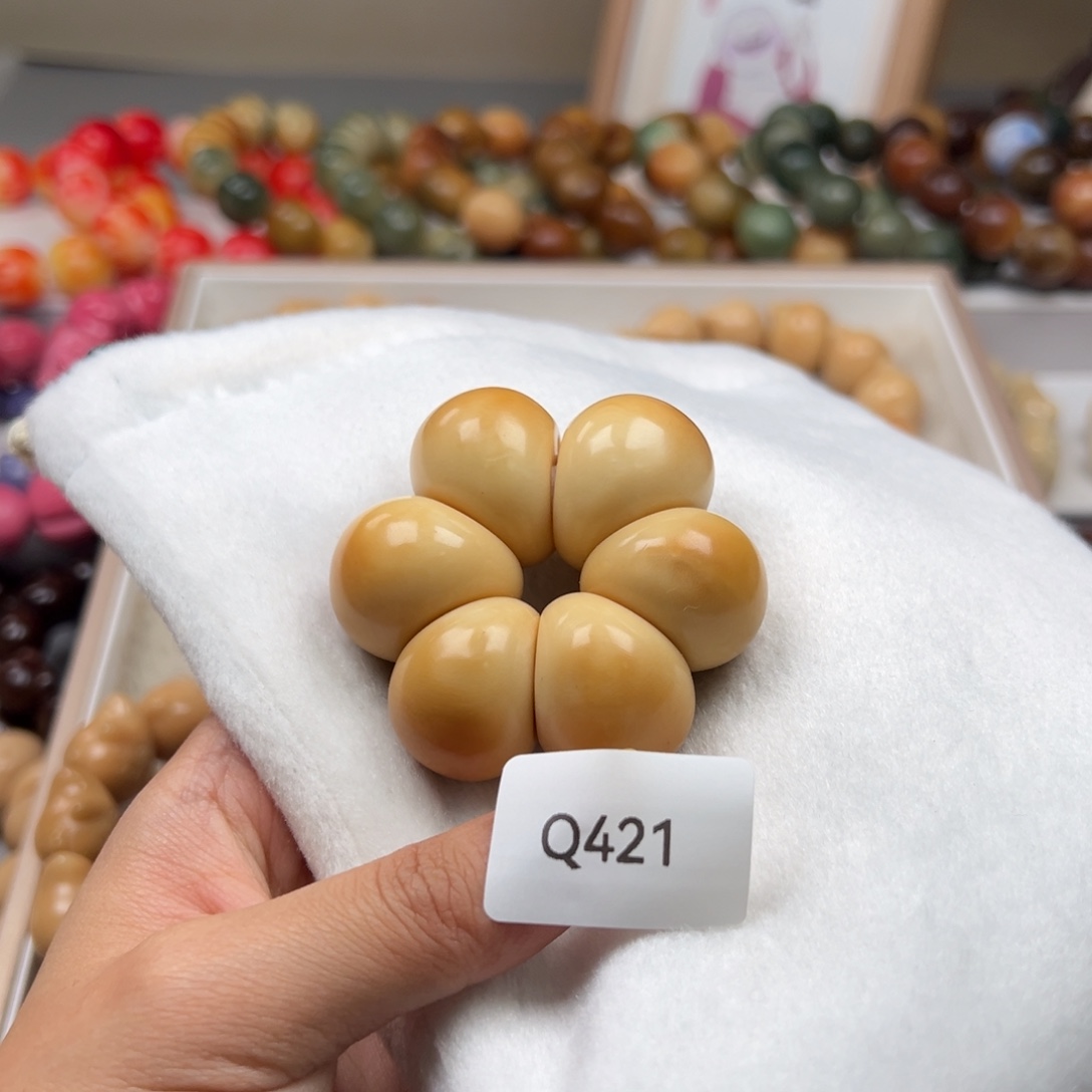 ****店吊坠菩提根/象牙果Q421牙果蒜瓣手捻25-26mm一串通货