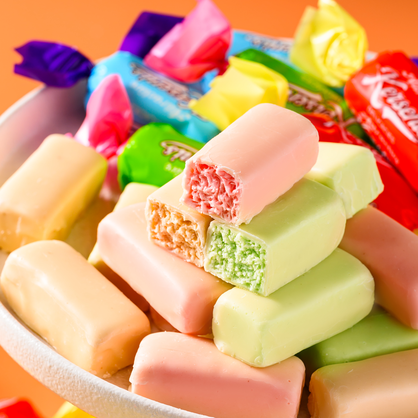 俄罗斯风味【只发新疆】三色夹心果味零食年货圣诞节平安夜喜糖糖果