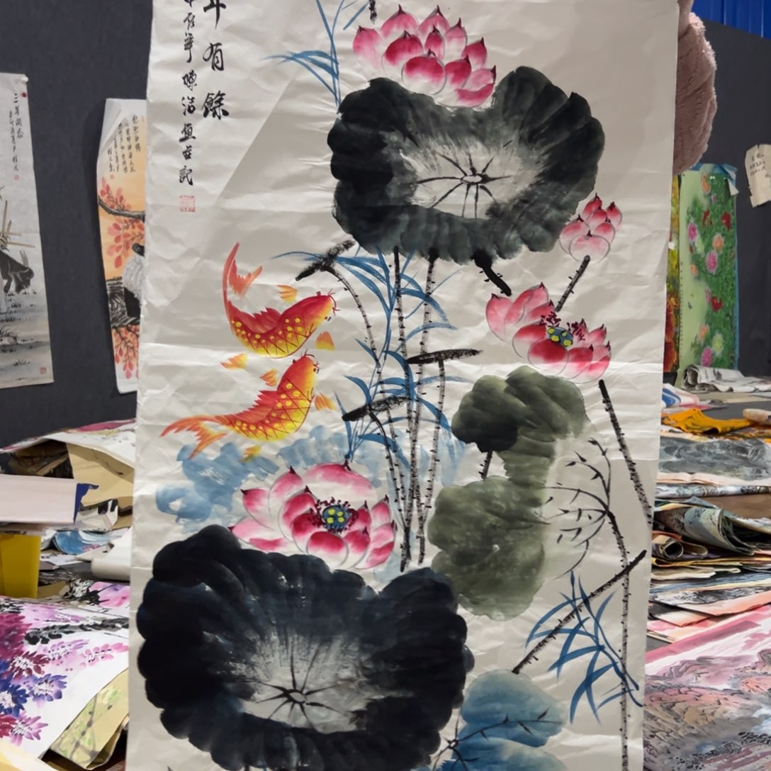 国画国画作品画心一张