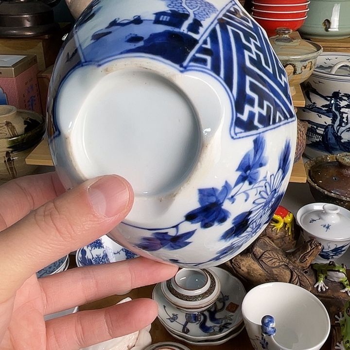 瓷片青花建水不错的哦