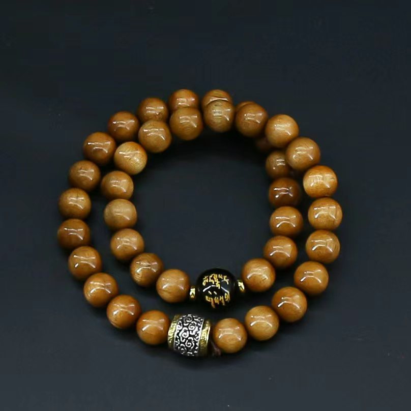 AD393金丝楠双圈精品手串（运费险）393