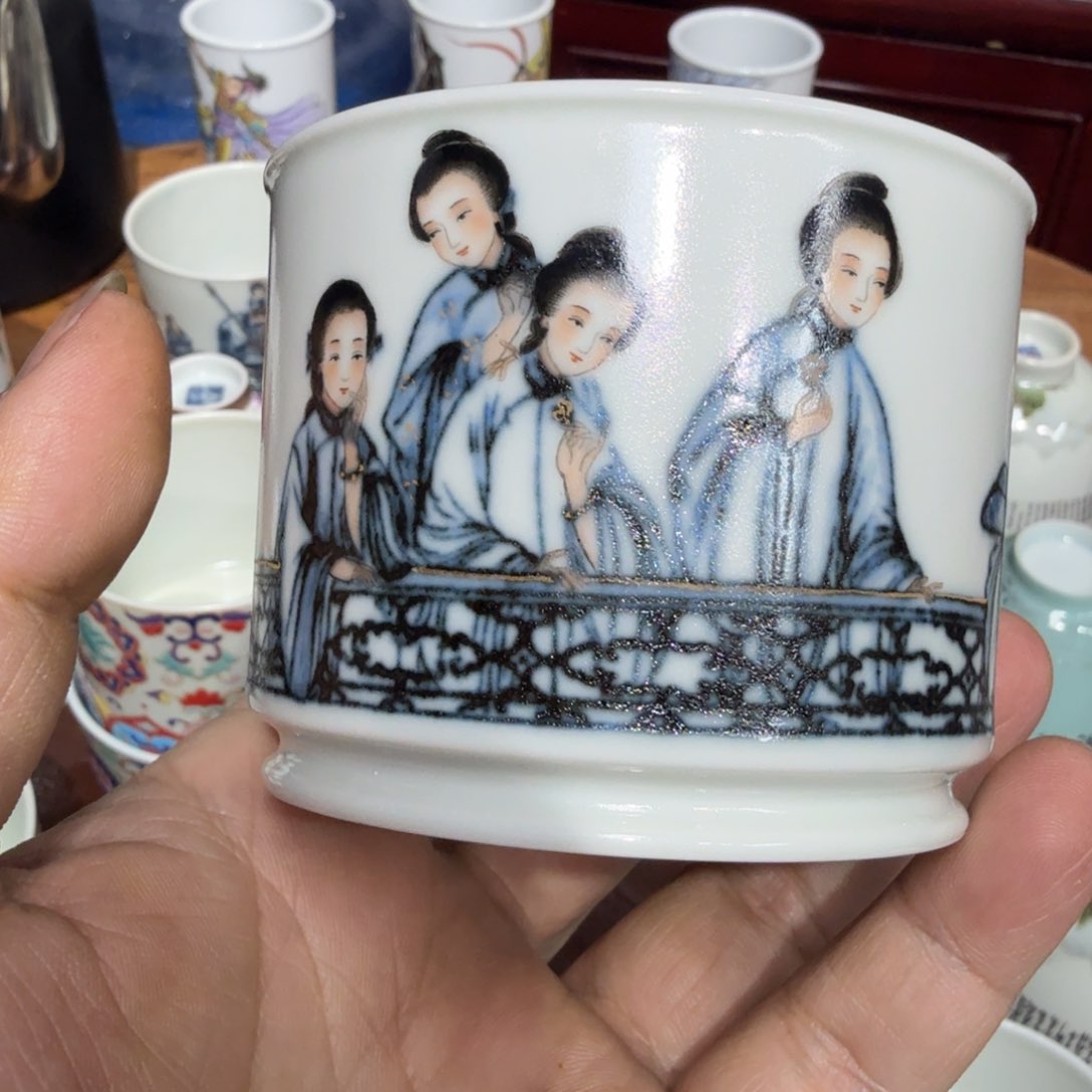 现代景德镇全手工全手绘茶器