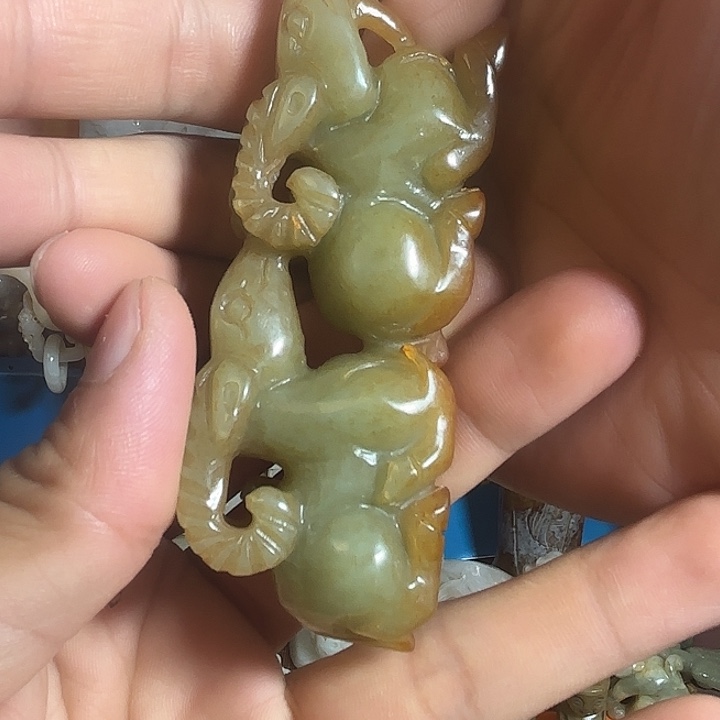 未镶嵌和田玉（青玉）挂件