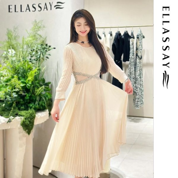 【童瑶同款】歌力思春夏新雅丹风72H工坊高定连衣裙女EWF355Y19200