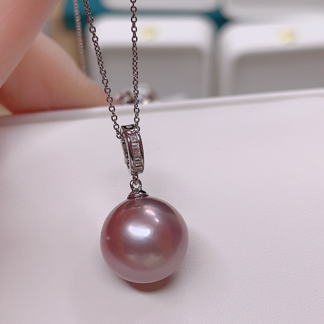 合金淡水珍珠吊坠(赠链)15