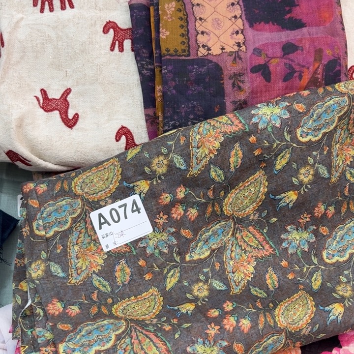 麻074菩提叶1.2米纯苎麻